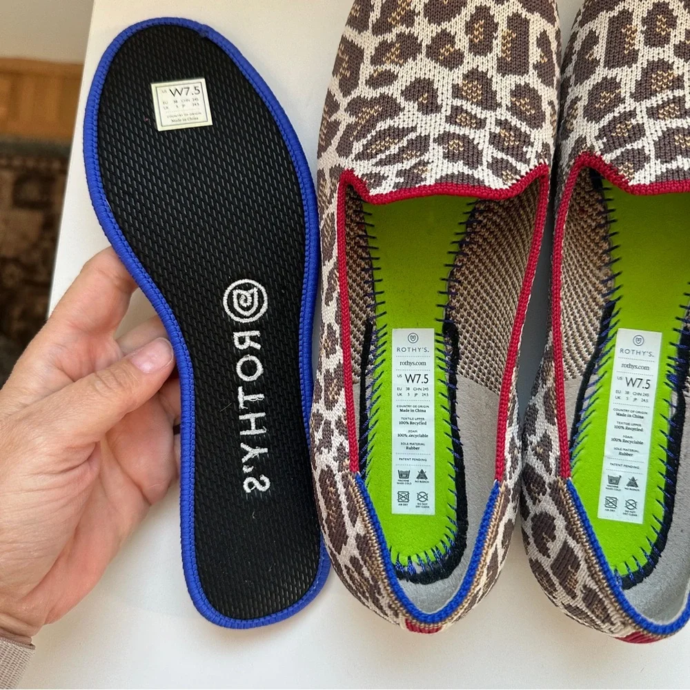 Rothy's The Loafer Mocha Spot, NWOT, Size 7.5 - Picture 6 of 7